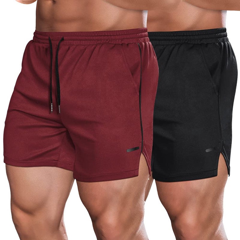 COOFANDY Workout Shorts for Men Quick Dry Athletic Shorts Lightweight Breathable Running Gym Shorts with Pockets - Image 2