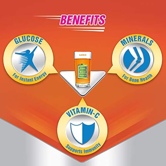 Glucon-D غلوكوز-دي ، مشروب بنكهة البرتقال قائم على الجلوكوز - 200 جرام - Image 4