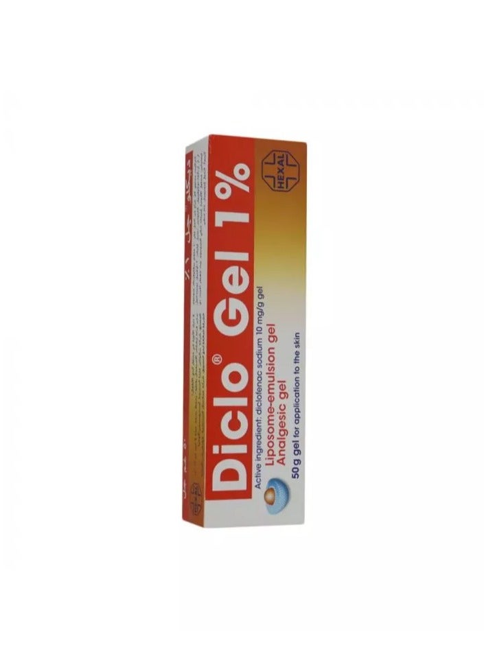 HEXAL Diclo Gel 1% 50G For Pain Relief - Image 2