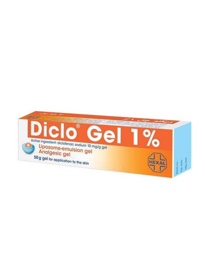 HEXAL Diclo Gel 1% 50G For Pain Relief - Image 1