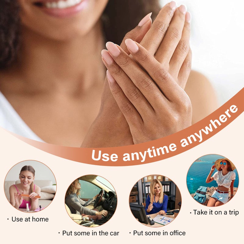 Canvalite Nail File Large Emery Boards for Nails, 180 Grit Nail Files for Natural Nails, Thin Emory Nail File Pack Manicure Tool for Home Use 12PCS - Image 5