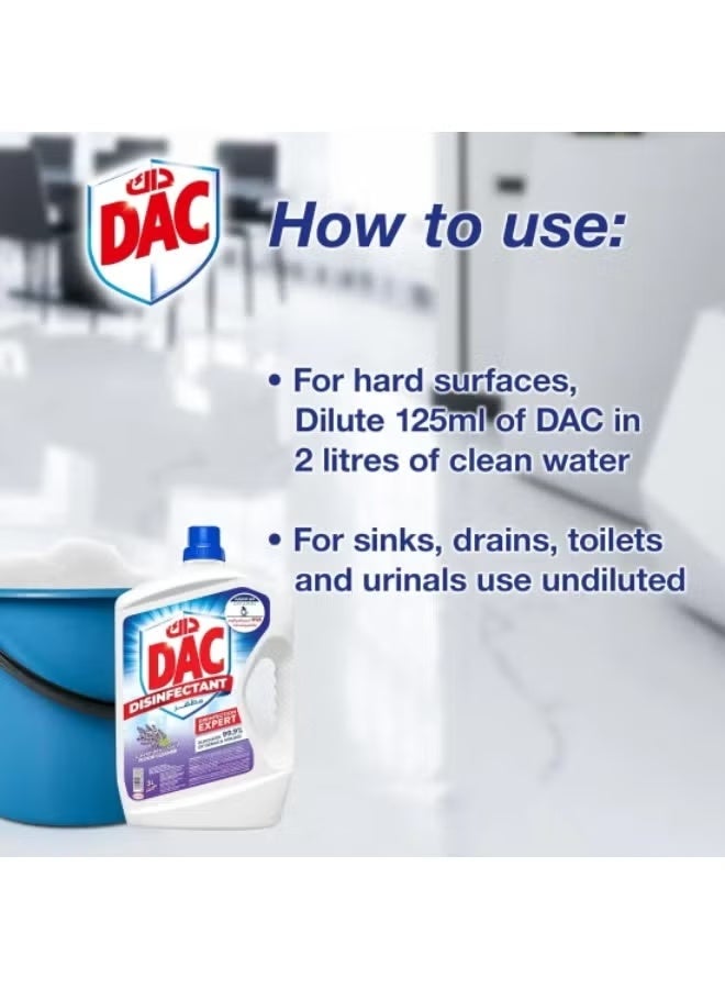 داك مطهر DAC باللافندر 2X جديد – 3 لتر × 6 عبوات | تنظيف قوي برائحة اللافندر المنعشة - Image 2