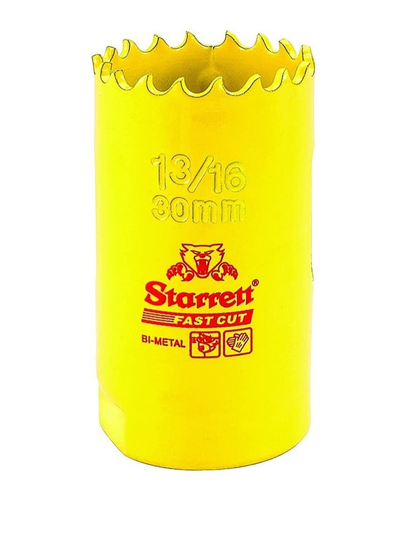 Starrett 30 mm Fast Cut Bi-Metal Hole Saw for Drills - FCH0136-G - Image 2