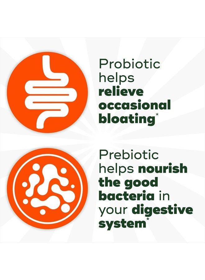 Align ديول بايوتيك، بروبيوتيك + بروبيوتيك للنساء والرجال، يساعد في تغذية وإضافة بكتيريا جيدة لدعم الهضم، نكهات فواكه طبيعية، 60 حبة جيلاتينية - Image 2