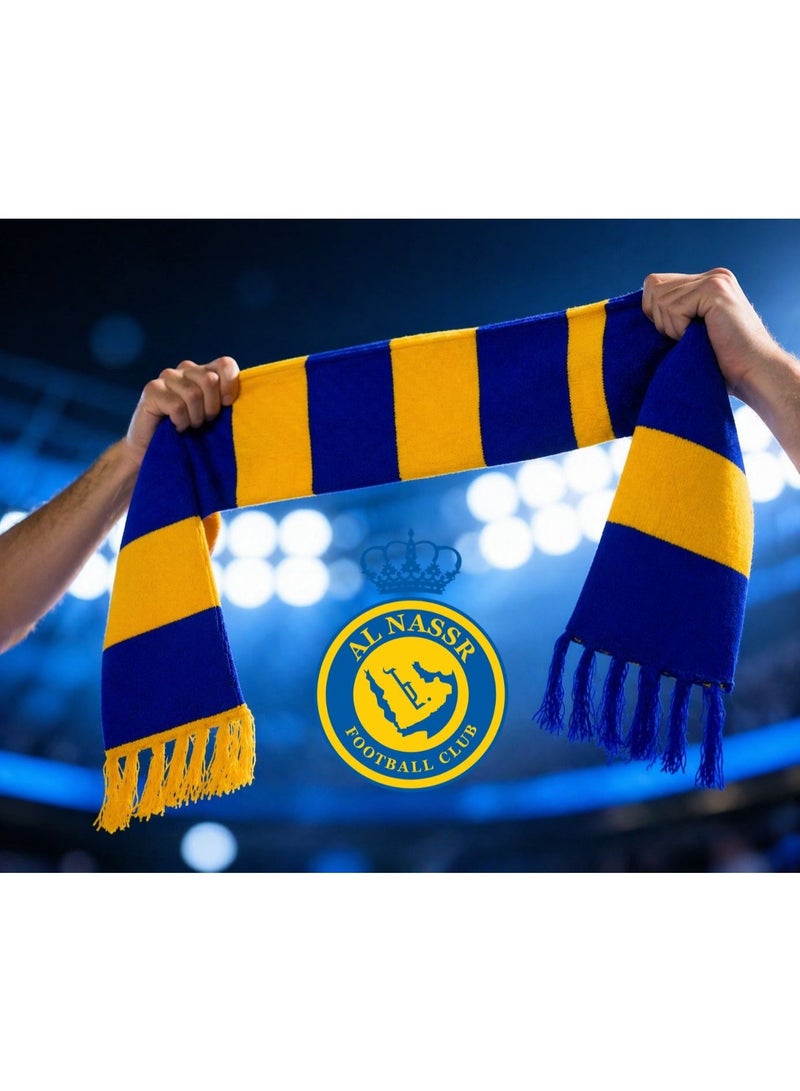 النصر شال نادي النصر العالمي – وشاح مشجعين فاخر – مناسب للمباريات والتشجيع - Image 1
