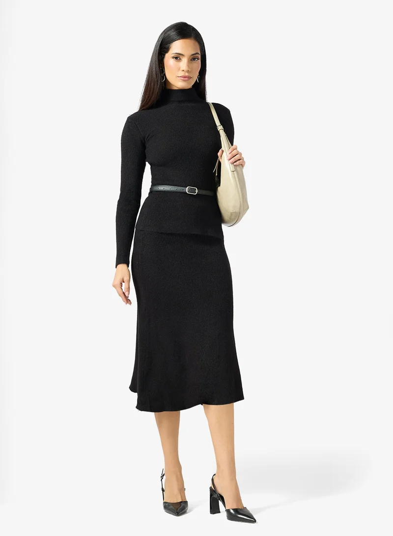 Ella High Neck A-line Dress