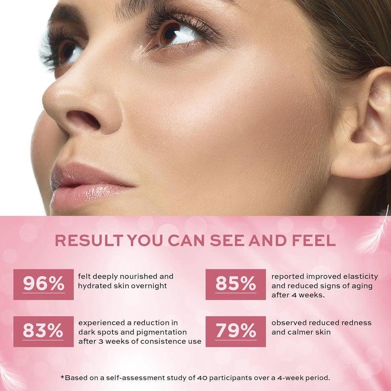 Eudelle Moonlight Renewal Serum  Crmedenuit Night Cream  Antiaging  Wrinkle  fine line reduction  Deeply hydrates  Brightens  Improves skin elasticity  Antioxidant protection  Boosts collagen  30ml  50ml - Image 4