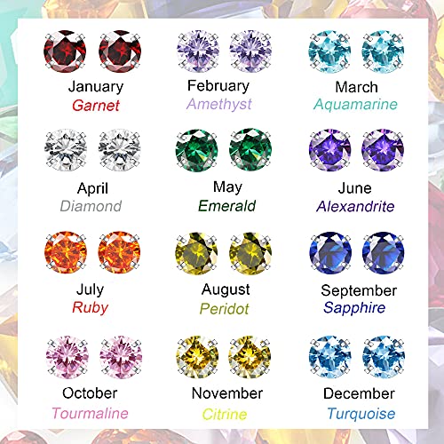 Fansilver 20G Hypoallergenic Flat Back Earrings for Women Men Silver 14K Gold Stainless Steel Stud Earrings Brithstone Cubic Zirconia Studs Surgical Steel Cartilage Earrings for Sensitive Ears - Image 3