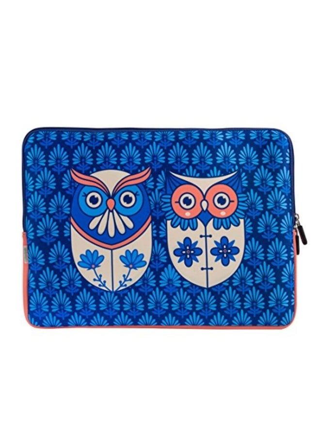 Chumbak Flower Owl Laptop Sleeve - 13.3”  - Image 1