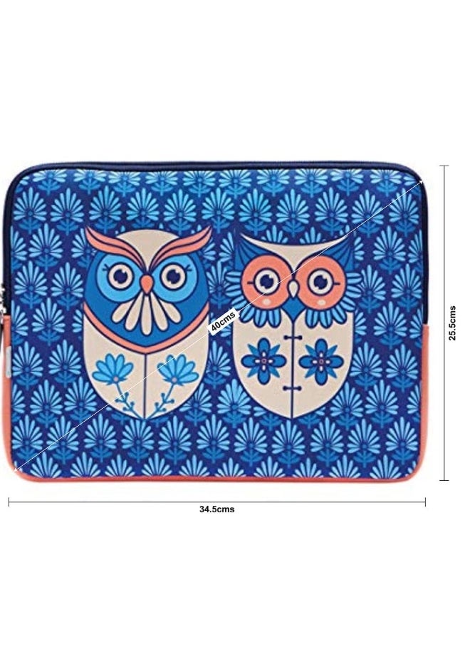 Chumbak Flower Owl Laptop Sleeve - 13.3”  - Image 5