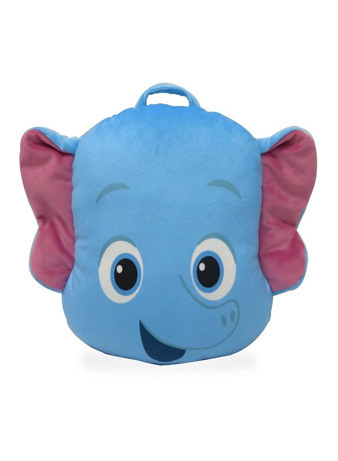 Snap Toys Word Party Bailey Plush Head Pillow - Buddy Toy and Attached Security Blanket - Snuggly Blanket Rolls Into Pillow for Easy Storage - Great for Cuddles and Naptime for Toddlers and Babies - Image 1