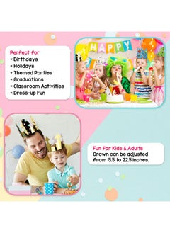 Hygloss Products Paper Crowns For Kids To Decorate, 24 Per Pack, Bright Color Crown For Birthdays Parties And Events Red, Yellow, Blue, Green  - Image 4