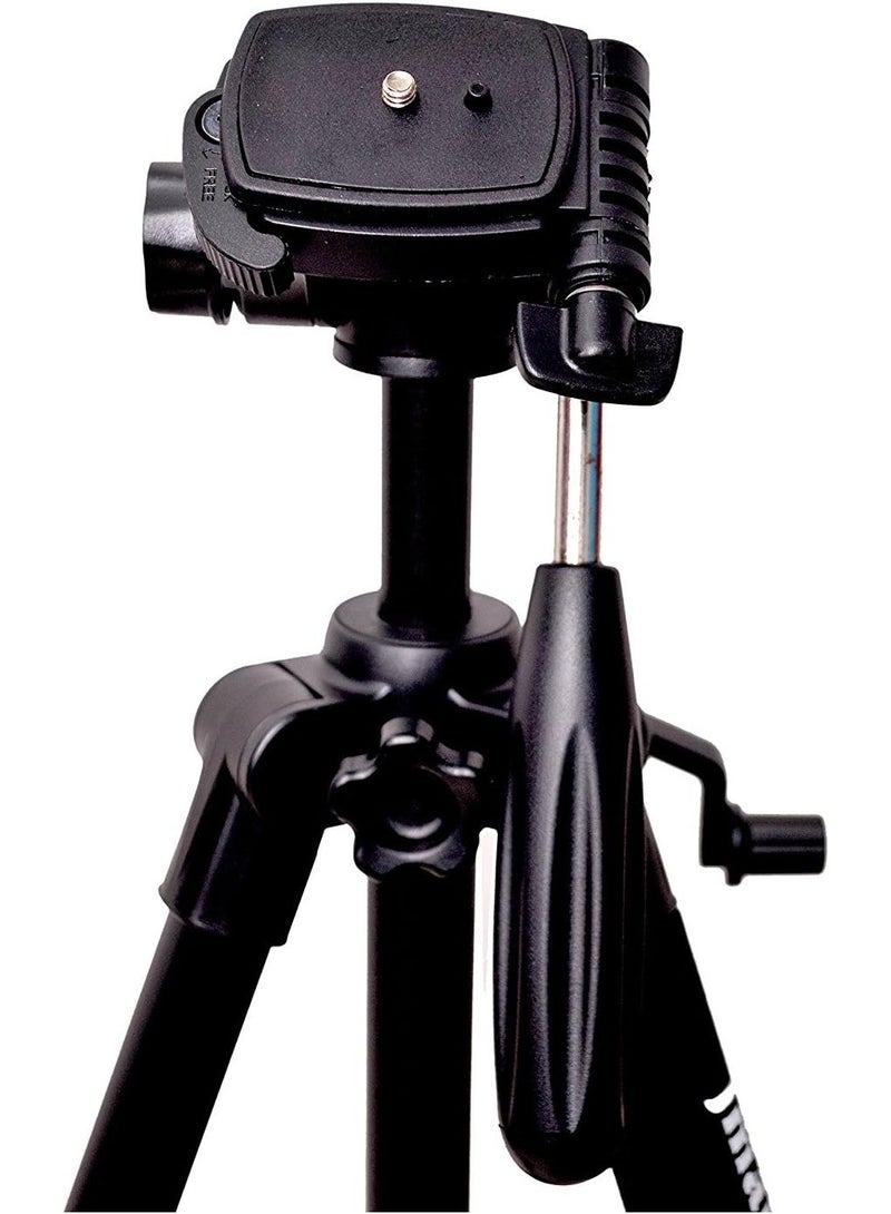Jmary KP-2254 Professional Aluminum Tripod Monopod for All DSLR Cameras (Black)  - Image 3