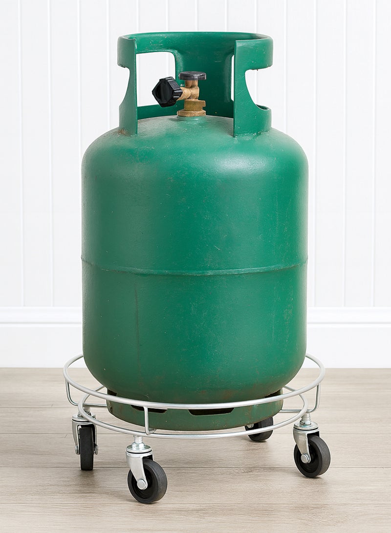 توشيونيكس حامل نباتات معدني متحرك بعجلات T113280 - حامل متعدد الاستخدامات يتحمل الأحمال الثقيلة لأصص الزهور وخزانات المياه وأسطوانات الغاز والحاويات - Image 5