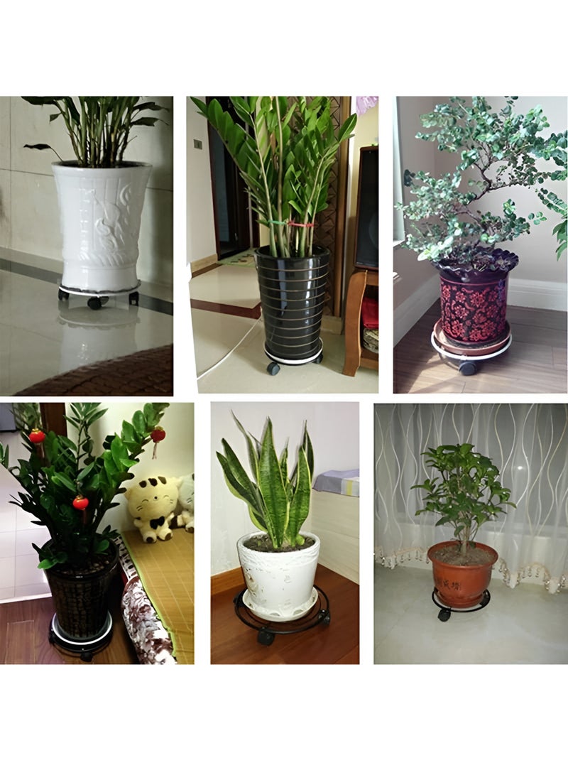 توشيونيكس حامل نباتات معدني متحرك بعجلات T113280 - حامل متعدد الاستخدامات يتحمل الأحمال الثقيلة لأصص الزهور وخزانات المياه وأسطوانات الغاز والحاويات - Image 4