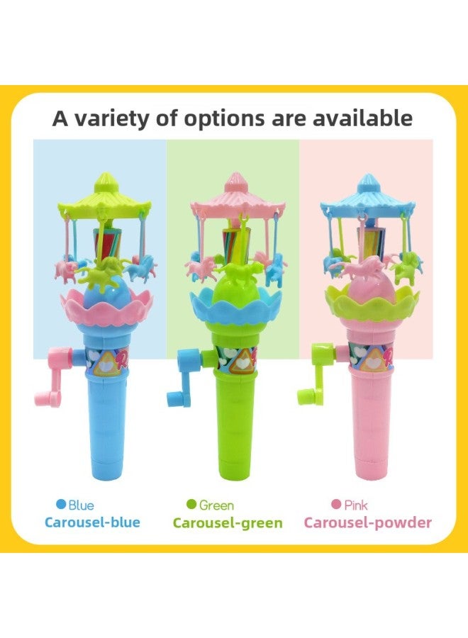 Children's Luminous Toys Hand-cranked Carousel Ferris Wheel Turn Music Kindergarten Prizes Small Gift Stall Wholesale-Color:Hand Carousel: Color Random - Image 5