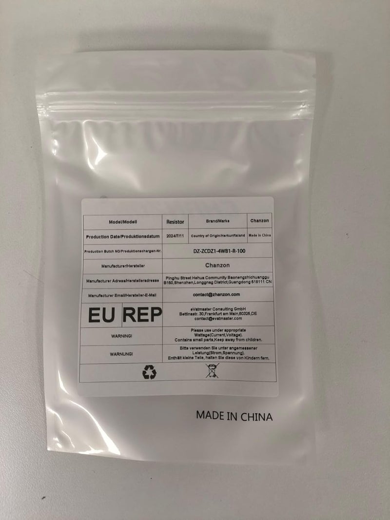 CHANZON 100pcs 47K Ω ohm Resistor 1/4W (0.25W) Metal Film Fixed Resistor 0.01 ±1% Tolerance 47KR MF Through Hole Resistors Current Limiting Rohs Certificated - Image 2