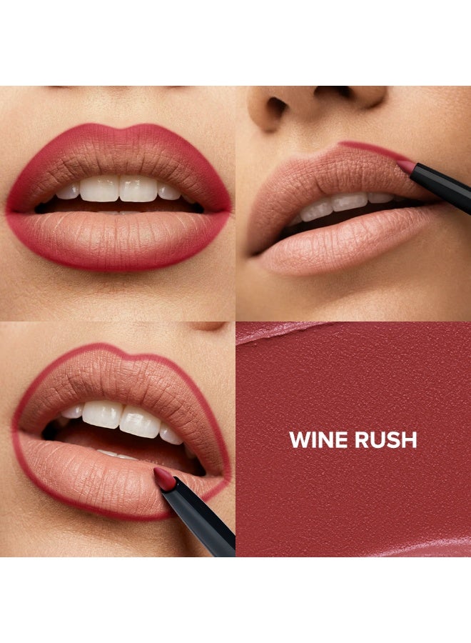 فور إيفر52 Forever52 Sensational Matte Lip Liner with Smudging Brush Wine Rush - SML004 - Image 2