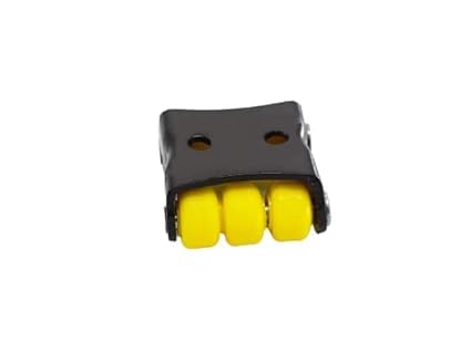 Hepiack Castor Wheel for FurnitureHeavy Duty Small Mini Fix Moving Wheel Caster 150kg Load Capacity YellowBlack 4 PCS SET - Image 3
