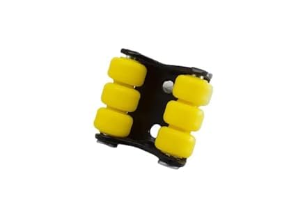 Hepiack Castor Wheel for FurnitureHeavy Duty Small Mini Fix Moving Wheel Caster 150kg Load Capacity YellowBlack 4 PCS SET - Image 5
