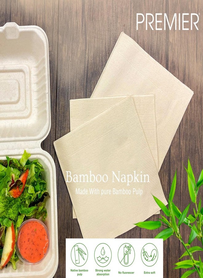 Premier 2-Ply Bamboo Tissue Napkins (150 Pulls) | 50 Pulls x 3 Pack | Facial Tissue | Car Tissue Box | 100% Natural, Biodegradable & Eco-Friendly | Soft, Strong & Highly Absorbent Paper Napkins - Image 3