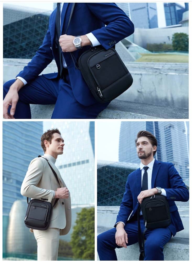 ARCTIC HUNTER - Lightweight Crossbody Sling Bag, Work Office Messenger Bag for Men, Black - Image 1