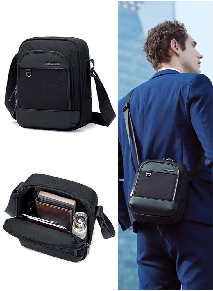 ARCTIC HUNTER - Lightweight Crossbody Sling Bag, Work Office Messenger Bag for Men, Black - Image 1