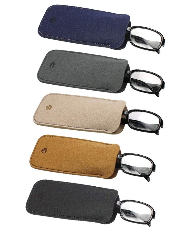 JAVOedge [5 PACK], Soft Felt Slip In Pouch Case for Sunglasses, Reading Glasses, MicroFiber Cloth - Image 1
