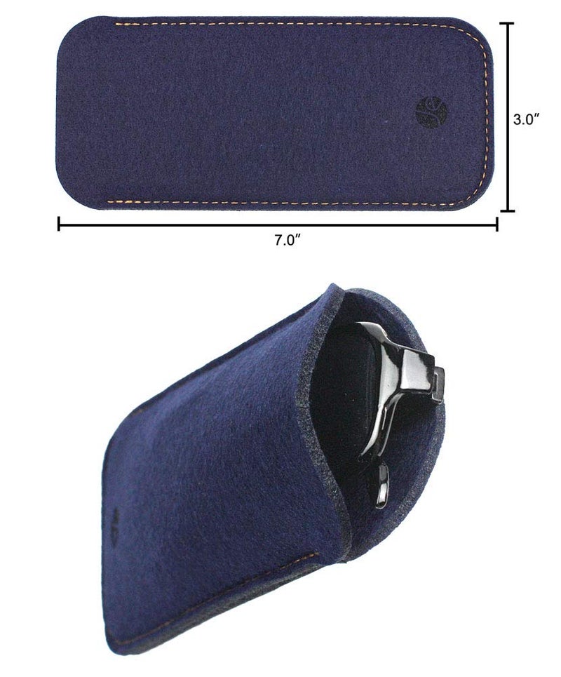JAVOedge [5 PACK], Soft Felt Slip In Pouch Case for Sunglasses, Reading Glasses, MicroFiber Cloth - Image 3