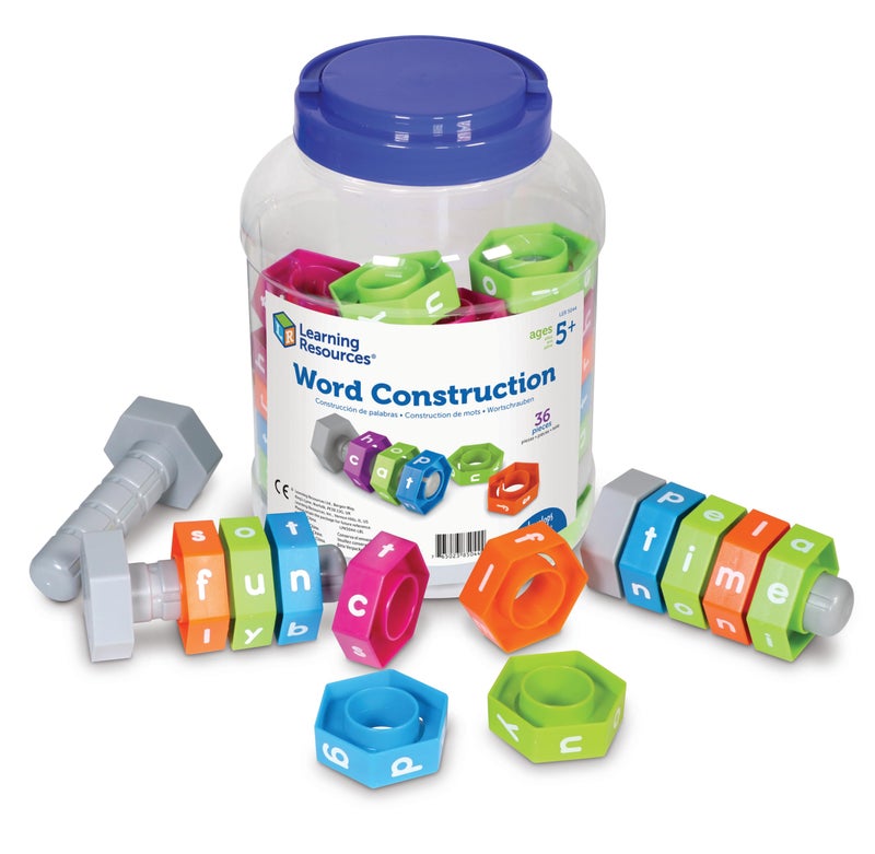 Learning Resources Word Construction, Spelling Activity Kit, Classroom Game, 36 Pieces, Ages 5+ - Image 1