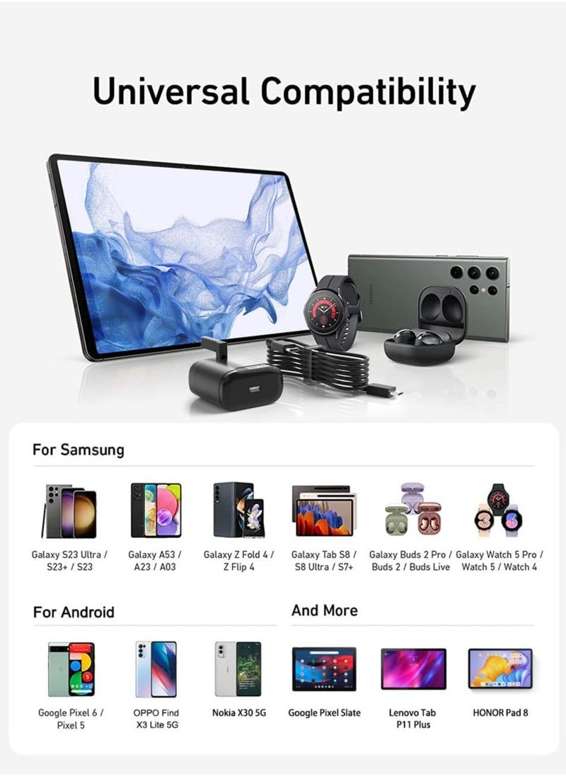 ELTRAZONE Fast Charger for Samsung Galaxy S24 S23 Ultra S23+ S23 S22 Ultra S22+ S22 S21 Ultra S21+ S21 A54 A53 A52 A32 25W USB C Plug with 1.5M Type C Cable Adaptive Fast Charging, Folding Plug - Image 3