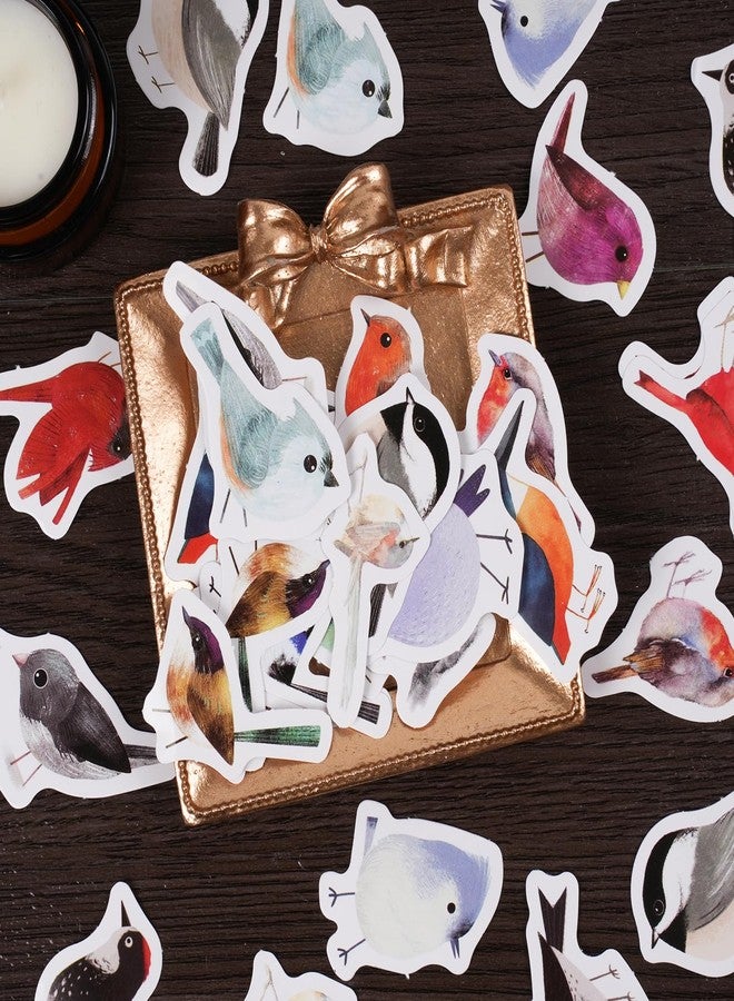 Obujopal 46 Pcs Bird Scrapbook Stickers for Junk Journal Scrapbooking Bullet Journal Planner Envelope Diary Notebook Album Laptop Phone Case DIY Art Crafts Decoration, 23 Patterns - Image 4