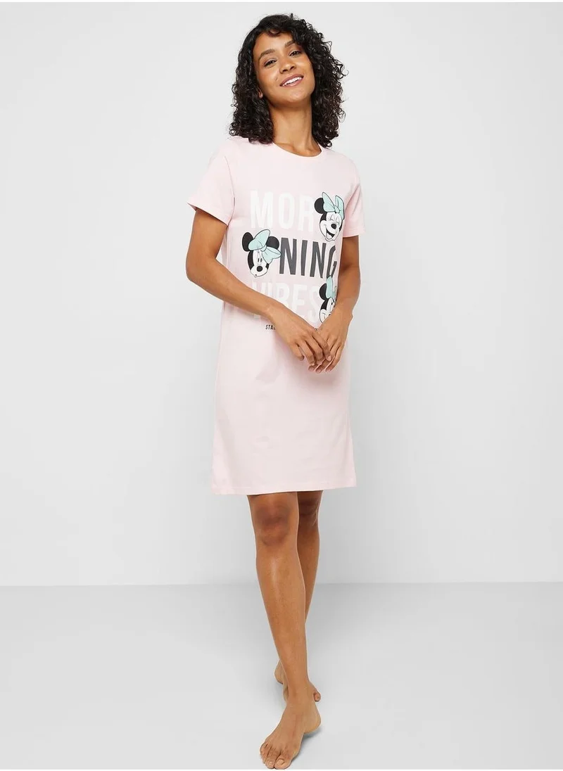 Disney  Urban Haul X DISNEY Minnie Mouse Ladies Dorm Tee for Women | Best Price UAE