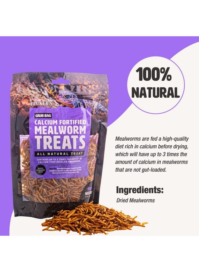 Fluker's Fluker’s Grub Bag All Natural Calcium Fortified Mealworm Treats, Packed with Protein, Rich in Nutrients, A Reptile Favorite, 3 oz - Image 3