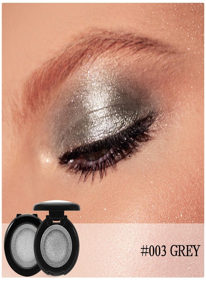 Apooliy Single Glitter Eyeshadow Powder,Highly Pigmented Cream Shimmer Eye shadow,Waterproof Long Wear Purple Pressde Eyeshadow - Image 2