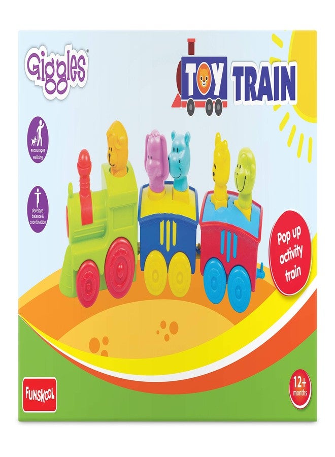 Giggles - Toy Train & Funskool Walk N Drive Plastic Truck, Multicolour - Image 4