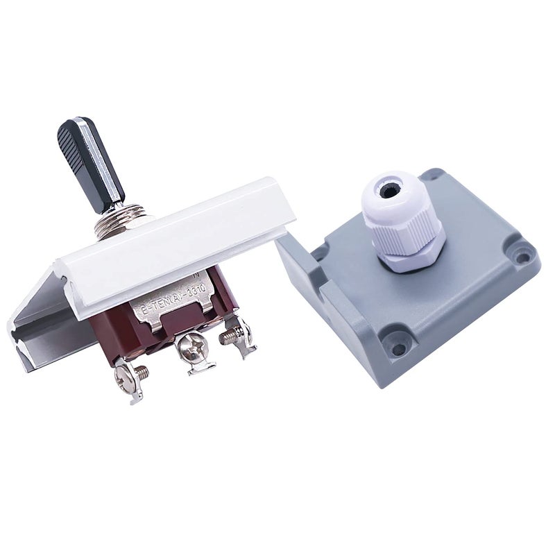 Twidec /Heavy Duty Rocker Toggle Switch Box 16A 250V SPDT 3 Position 3 Pin ON/Off/ON Switch Black PC Wear-Resistant Handle with Metal Shell TEN-A-3310BK-BOX-103 - Image 5