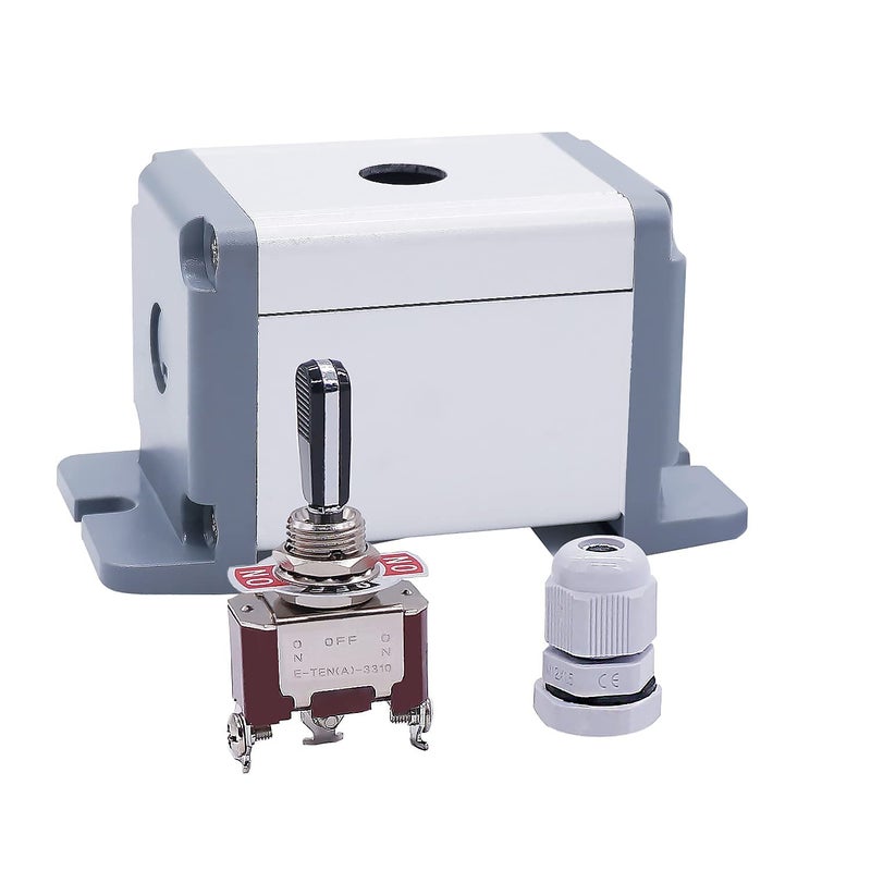 Twidec /Heavy Duty Rocker Toggle Switch Box 16A 250V SPDT 3 Position 3 Pin ON/Off/ON Switch Black PC Wear-Resistant Handle with Metal Shell TEN-A-3310BK-BOX-103 - Image 2