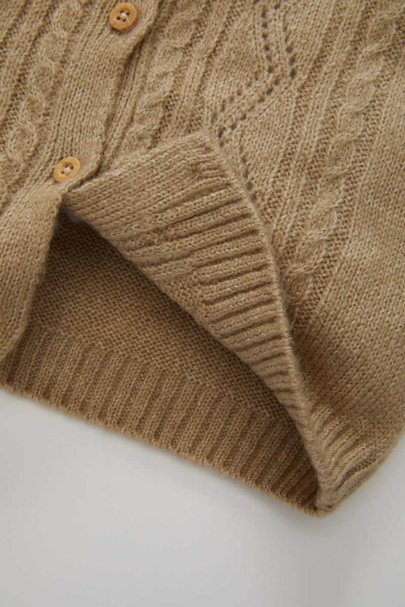 DeFacto Baby Girl Crew Neck Cardigan - Image 4
