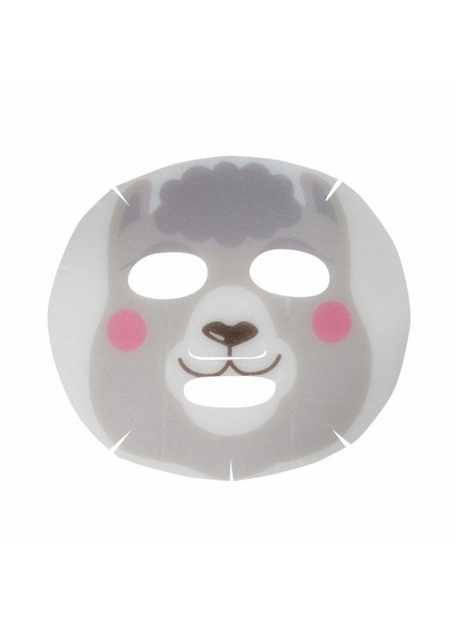 The Crème Shop - The Creme Shop Animal Sheet Mask, Korean, Hydrating, Collagen, Vitamin C, Anti-Aging - Pack of 3 (Llama) - Image 1