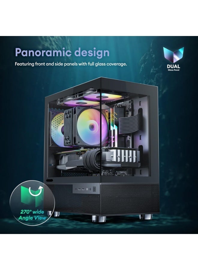 حاسوب ألعاب/محطة عمل بميزانية برجية: معالج كور i7 10700F | 16 جيجابايت رام | بطاقة رسومات RTX 3060 بسعة 12 جيجابايت | 1 تيرابايت NVME SSD | ويندوز 11 | إنترنت عالي السرعة WIFI 6 - Image 2