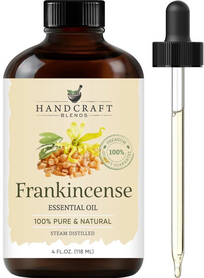 handcraft Blends Frankincense Essential Oil - Huge 4 Fl Oz - 100% Pure and Natural - Premium Grade Essential Oil for Diffuser and Aromatherapy - Image 1