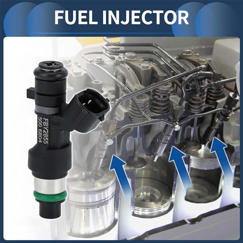 INFINAUTO Fuel Injector Engine Fuel Injection Nozzle No166009HP0A for Nissan Rogue 20152018 25L for Nissan Altima Base 20142018 25L Black 4 Pcs - Image 3