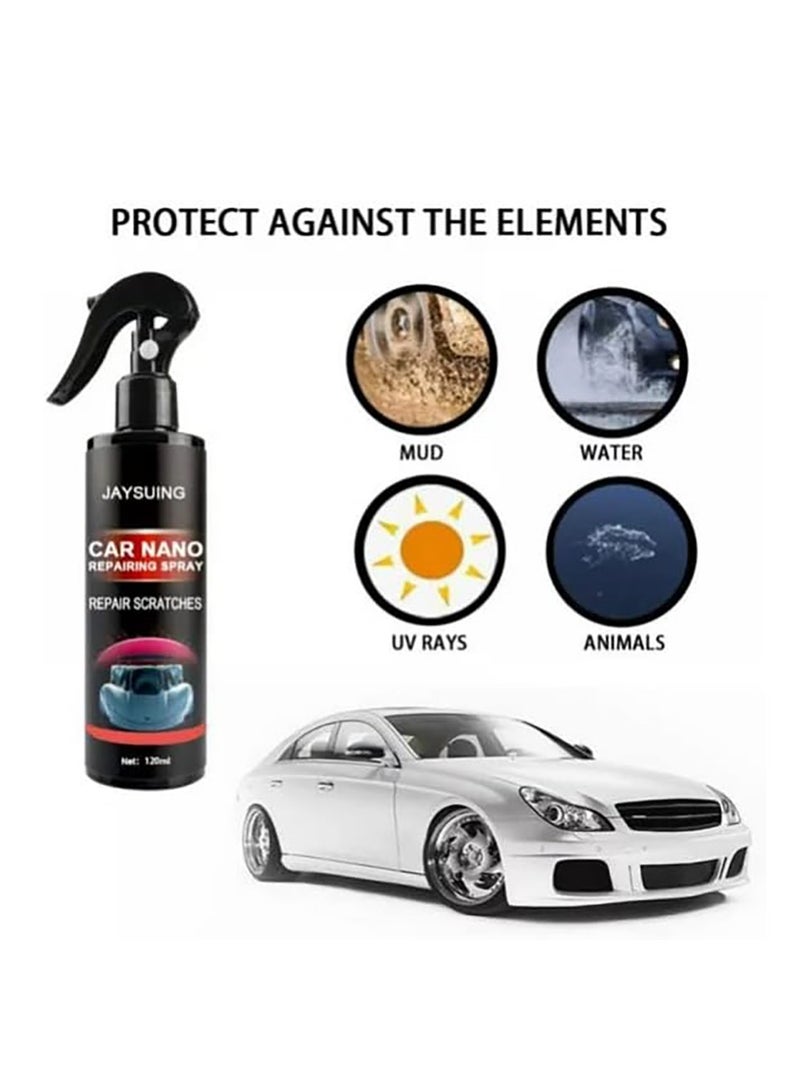 Jaysuing Ceramic Coating Quick Coat Car Wax Polish Spray Waterless Wash & Wax Hydrophobic Top Coat Polish & Detail Protection (250ml) - Image 3