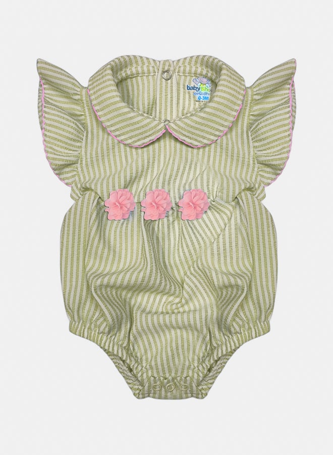 Baby Girl Summer Flutter Sleeves Romper