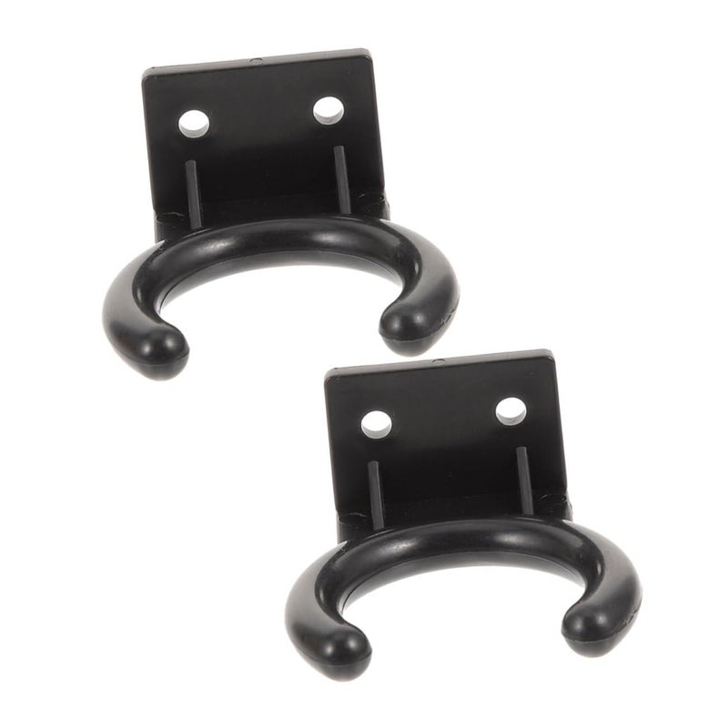 2 Pack Black Microphone Holder Wall Mount Clip For Karaoke Mic Stand Bracket - Image 2
