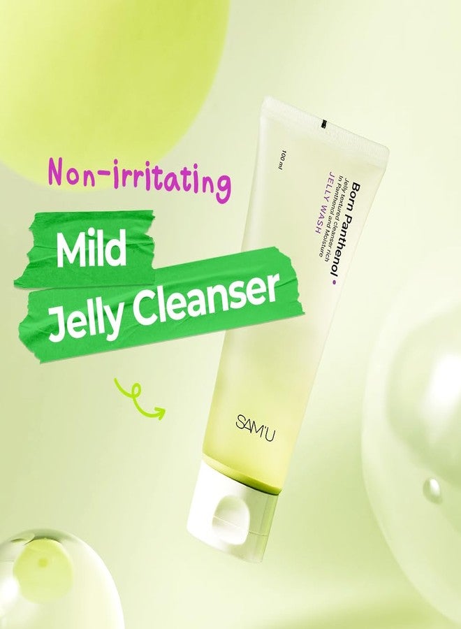 SAM'U Born Panthenol Jelly Wash, Korean Face Cleanser, Low pH Hydrating Gentle Bubble Cleanser, Korean Skin Care for All Skin Types (100ml/3.38 oz - Image 2