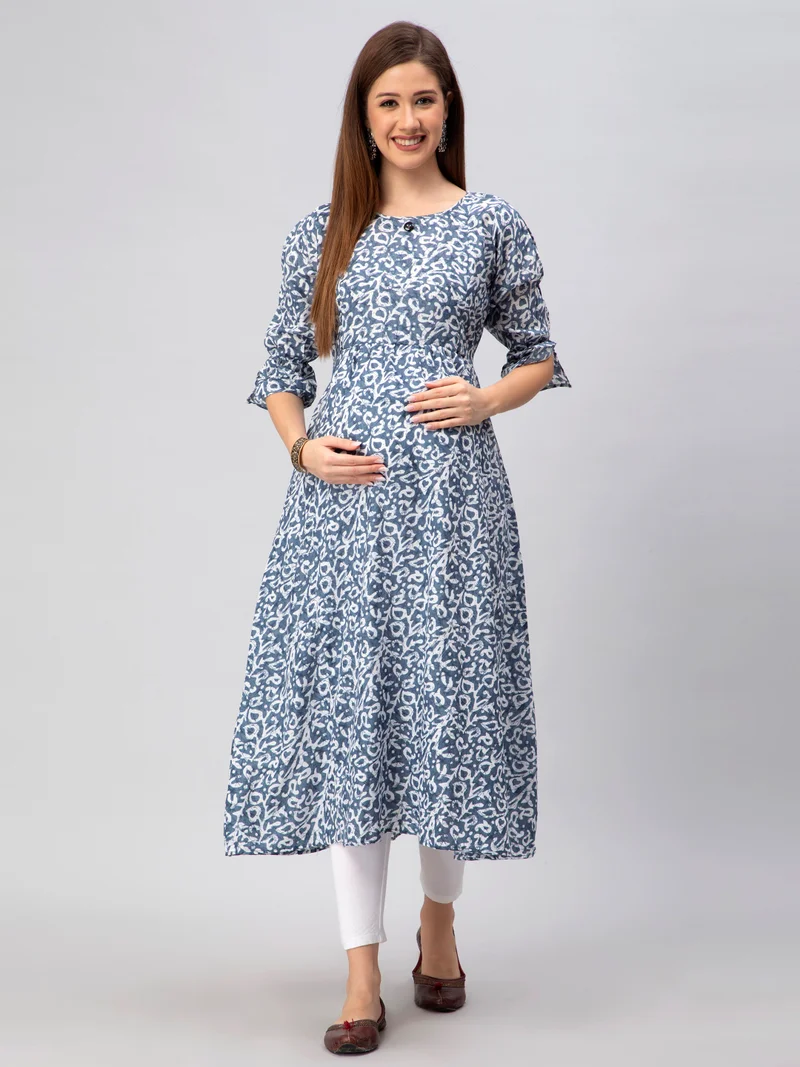 أوروبا الوسطى والشرقية 18 كيرتي حمل نسائي قطن رايون بتصميم - مع سحابات للرضاعة