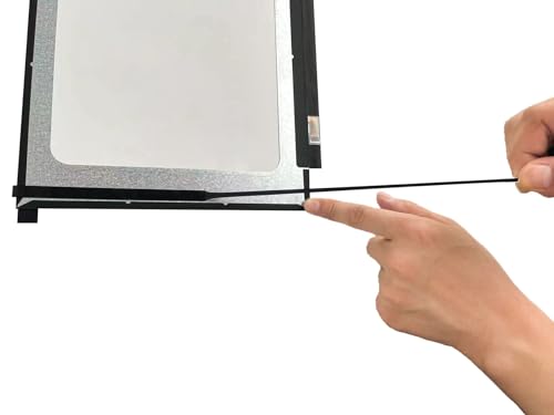 TFTcenter Black Pull Tab Stretch Tape for Laptop LCD LED Screen Replacement Panel with Handle, Pack of 10 (Screen Adhesive Strips) - Image 5