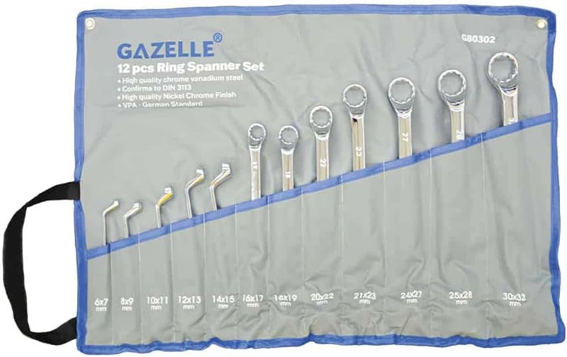 Gazelle 12-Piece Ring Spanner Set